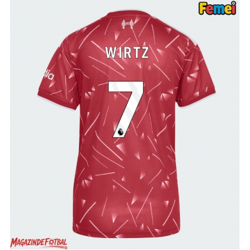 Liverpool Florian Wirtz #7 Tricou Fotbal Replică 2026-27 Femei Acasa Liverpool Florian Wirtz #7 Tricou Fotbal Replică 2026-27 Femei Acasa